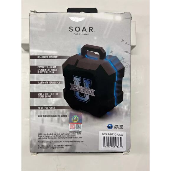 Wake Forest Deacons Bluetooth Wireless Speaker LED Lights FM Radio NCAA New - Picture 2 of 3